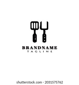spatula logo icon design template modern vector illustration