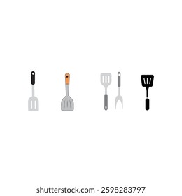 spatula logo icon set illustration