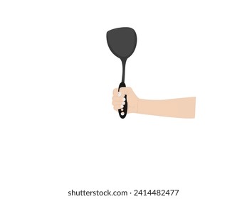 Spatula on a white background.