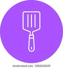 Spatula Outline Circle Style Icon Design