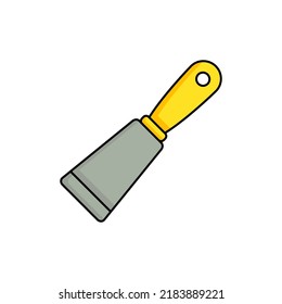 spatula, putty knife, spackling icon vector illustration logo template for many purpose. Isolated on white background.