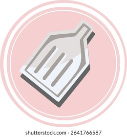 spatula for rhinestone painting, hobby illustration, hand drawn vector