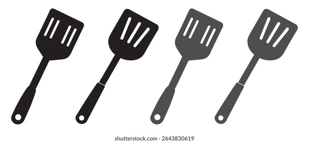 Design de Ilustração de Vetor de Silhueta de Espátula.