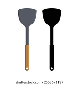 Spatula simple flat vector icon and clip art design on a white background