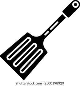 Spatula solid glyph vector illustration