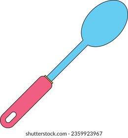 Spatula Löffel Küchenkochwerkzeuge Illustration