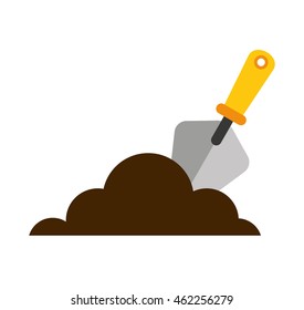 spatula tool construction icon vector illustration design