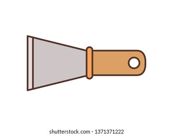 spatula tool isolated icon