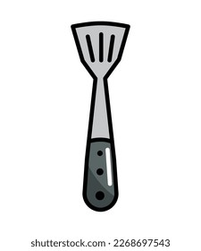 spatula utensil icon isolated white background