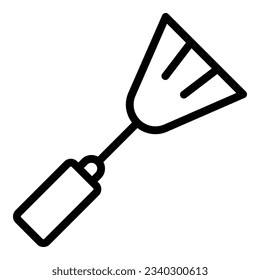 Spatula utensil icon outline vector. Bbq cooking. Grill fork