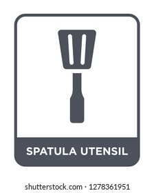 spatula utensil icon vector on white background, spatula utensil trendy filled icons from Bistro and restaurant collection, spatula utensil vector illustration
