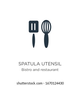 Spatula utensil icon vector. Trendy flat spatula utensil icon from bistro and restaurant collection isolated on white background. Vector illustration can be used for web and mobile graphic design, 