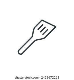 Spatula utensil kitchen icon, vector illustration