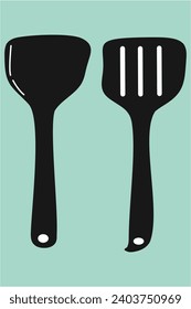 Spatula vector art can be use for food comercial ets