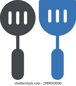 spatula vector glyph color  icon