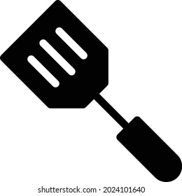 spatula vector glyph flat icon