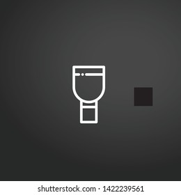 Spatula vector icon. Spatula concept stroke symbol design. Thin graphic elements vector illustration, outline pattern for your web site design, logo, UI. EPS 10.