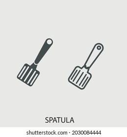 Spatula vector icon illustration sign for web and design