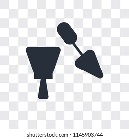Spatula vector icon isolated on transparent background, Spatula logo concept