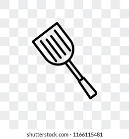 Spatula vector icon isolated on transparent background, Spatula logo concept