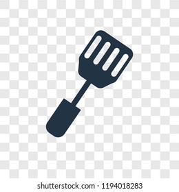 Spatula vector icon isolated on transparent background, Spatula transparency logo concept