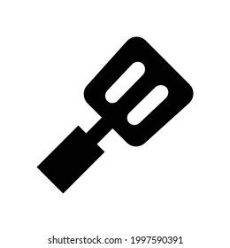Spatula vector icon, isolated on white background