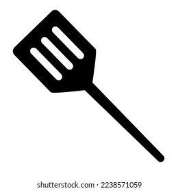 spatula vector icon isolated on white background, vector illustration, cookware, kitchenware 