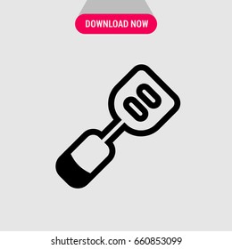 Spatula vector icon, Pallet for worker symbol. Simple, modern flat vector illustration for mobile app, website or desktop app 