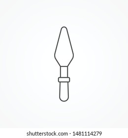 Spatula vector icon sign symbol