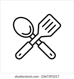 spatula vector icon trendy symbol template on white background