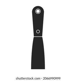 Icono de vector de espátula.Icono de vector negro aislado en la espátula de fondo blanco.