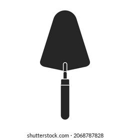 Spatula vector icon.Black vector icon isolated on white background spatula.