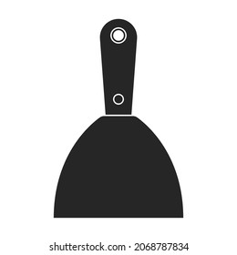 Spatula vector icon.Black vector icon isolated on white background spatula.