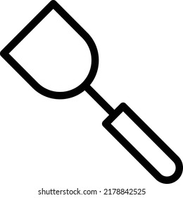 Spatula Vector illustration on a transparent background.Premium quality symmbols.Stroke vector icon for concept and graphic design.