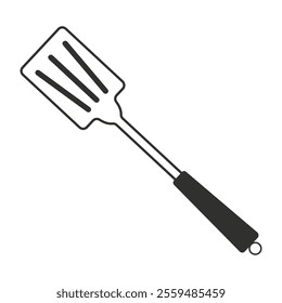 spatula vector kitchen spatula icon, spatula silhouette, vector illustration, Baking Supplies Silhouettes, Kitchen utensils in black and white, Kitchen spatula vector icon, simple and modern design,