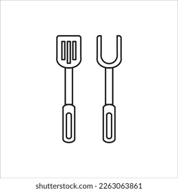 spatula vector line new icon