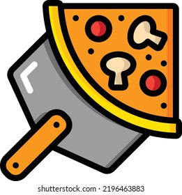 spatula vector on white background. isolated Vector icon