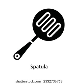 Spatula Vector   solid Icon Design illustration. Kitchen and home  Symbol on White background EPS 10 File