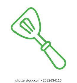 Spatula Vintage Outline Icon in white background