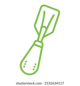 Spatula Vintage Outline Icon in white background