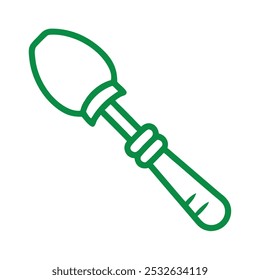 Spatula Vintage Outline Icon in white background