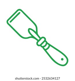 Spatula Vintage Outline Icon in white background