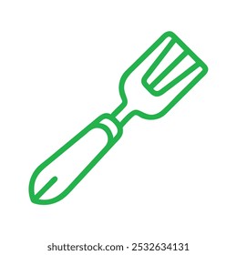 Spatula Vintage Outline Icon in white background