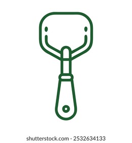 Spatula Vintage Outline Icon in white background