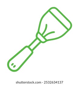 Spatula Vintage Outline Icon in white background