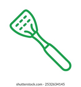 Spatula Vintage Outline Icon in white background