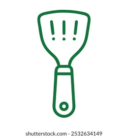 Spatula Vintage Outline Icon in white background