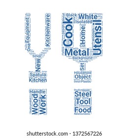 spatula word cloud. tag cloud about spatula