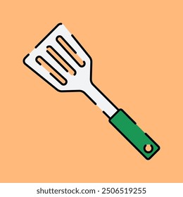 Spatulas Illustration in Flat Style