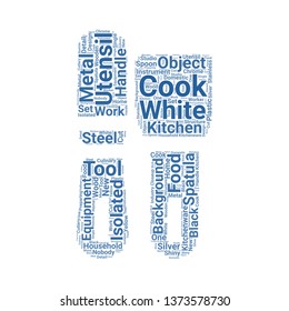 spatulas word cloud. tag cloud about spatulas